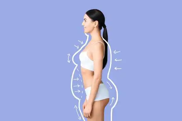 image of woman experiencing fat reduction treatment Northamptonshire
